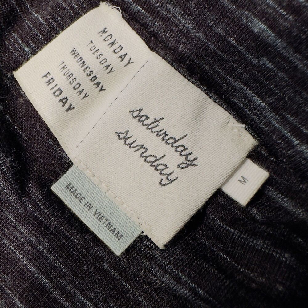 Anthropologie Saturday Sunday Nona Black Pattern Drape Skirt M NWT M stretchy - Picture 7 of 13